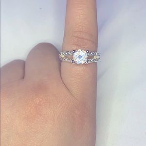 Faux diamond ring